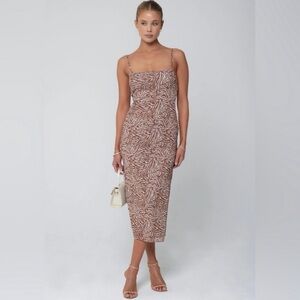 RESA Kiele Mesh Dress in Dallas, RESA X JOJO, XS, Leopard print, Worn Once